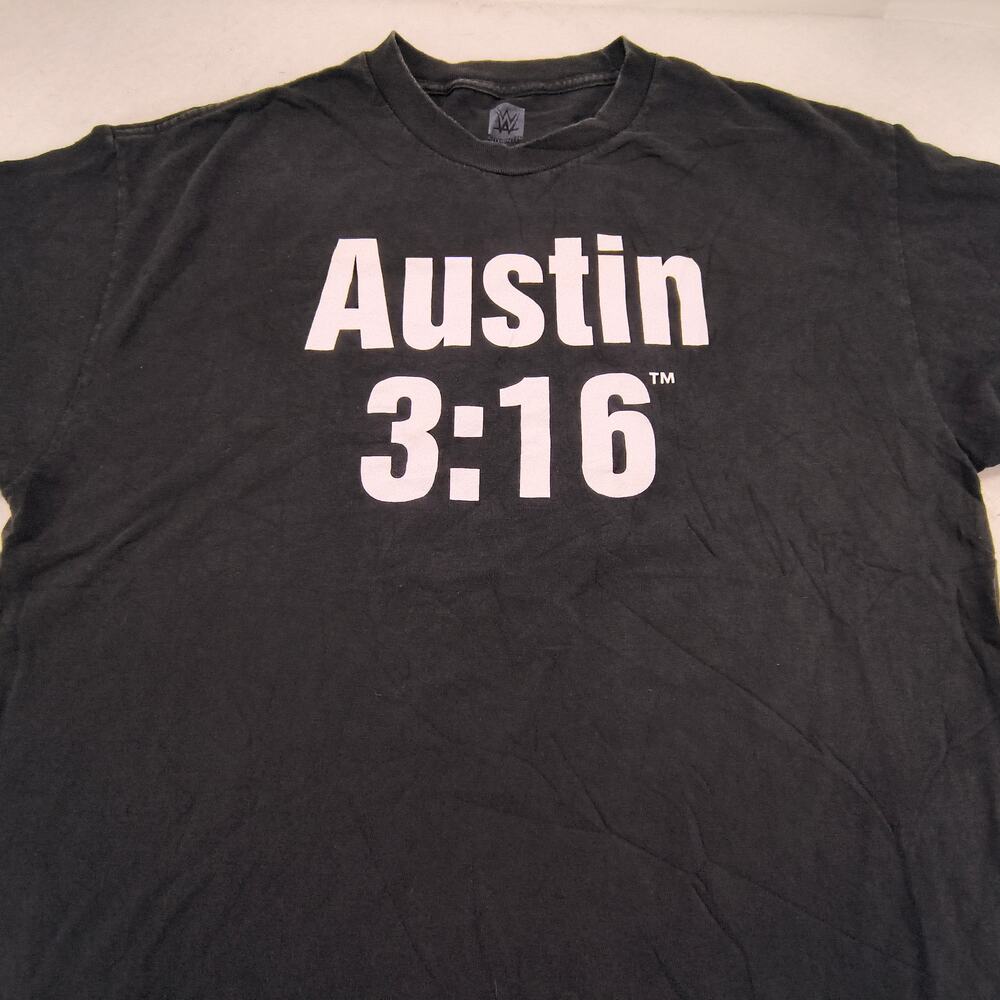 WWE Stone Cold Steve Austin Graphic Short Sleeve T Shirt Mens Size XL Black